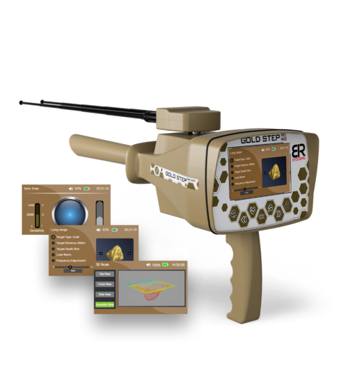 للكشف عن الذهب وجميع انواع المعادن جولد ستيب برو ماكس Gold Step Pro Max