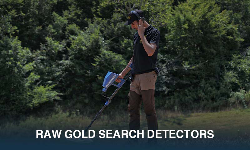 Raw gold searching devices