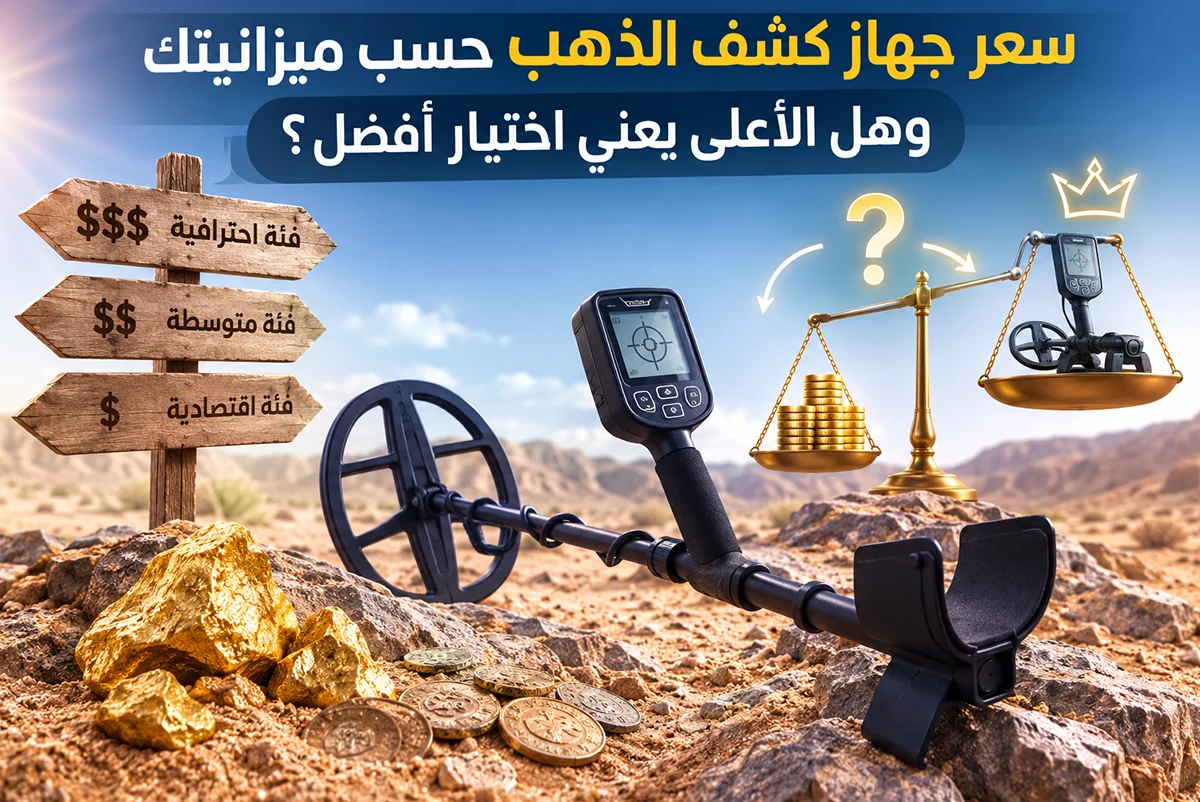 سعر جهاز كشف الذهب حسب ميزانيتك وهل الأعلى يعني اختيار أفضل